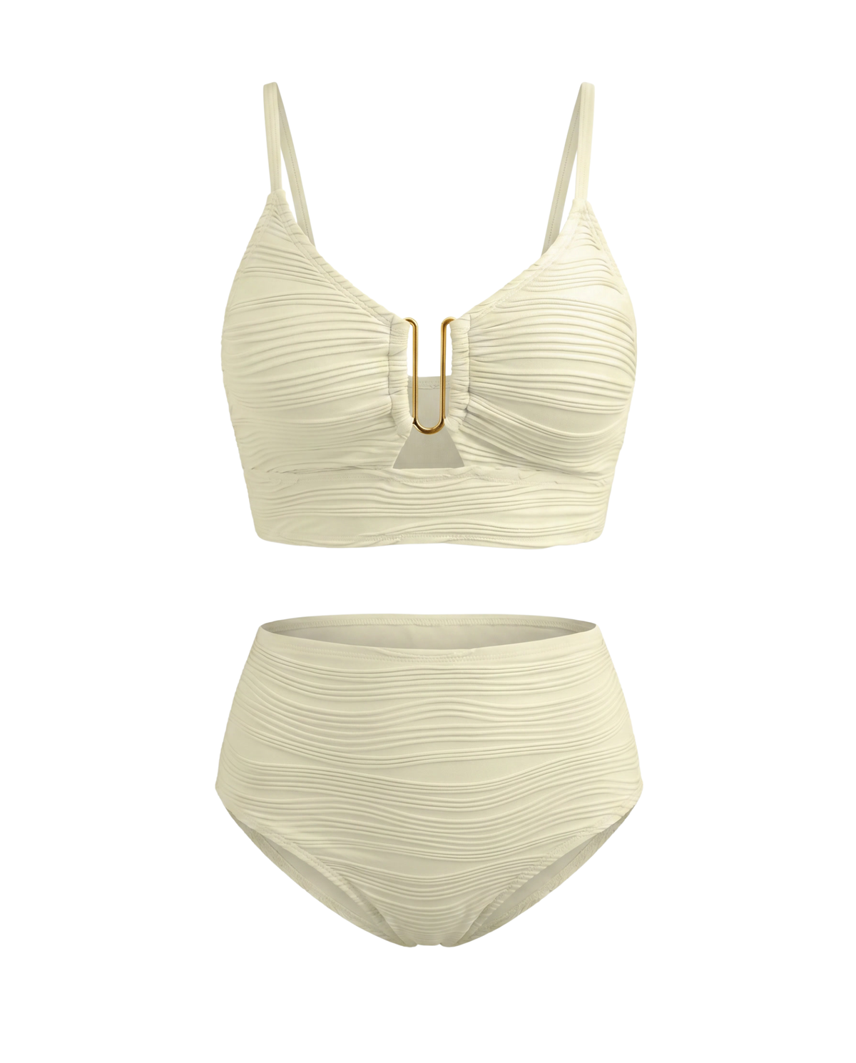Bikini de encaje con aberturas