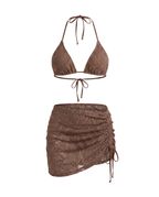 Conjunto de bikini marrón - vista 6