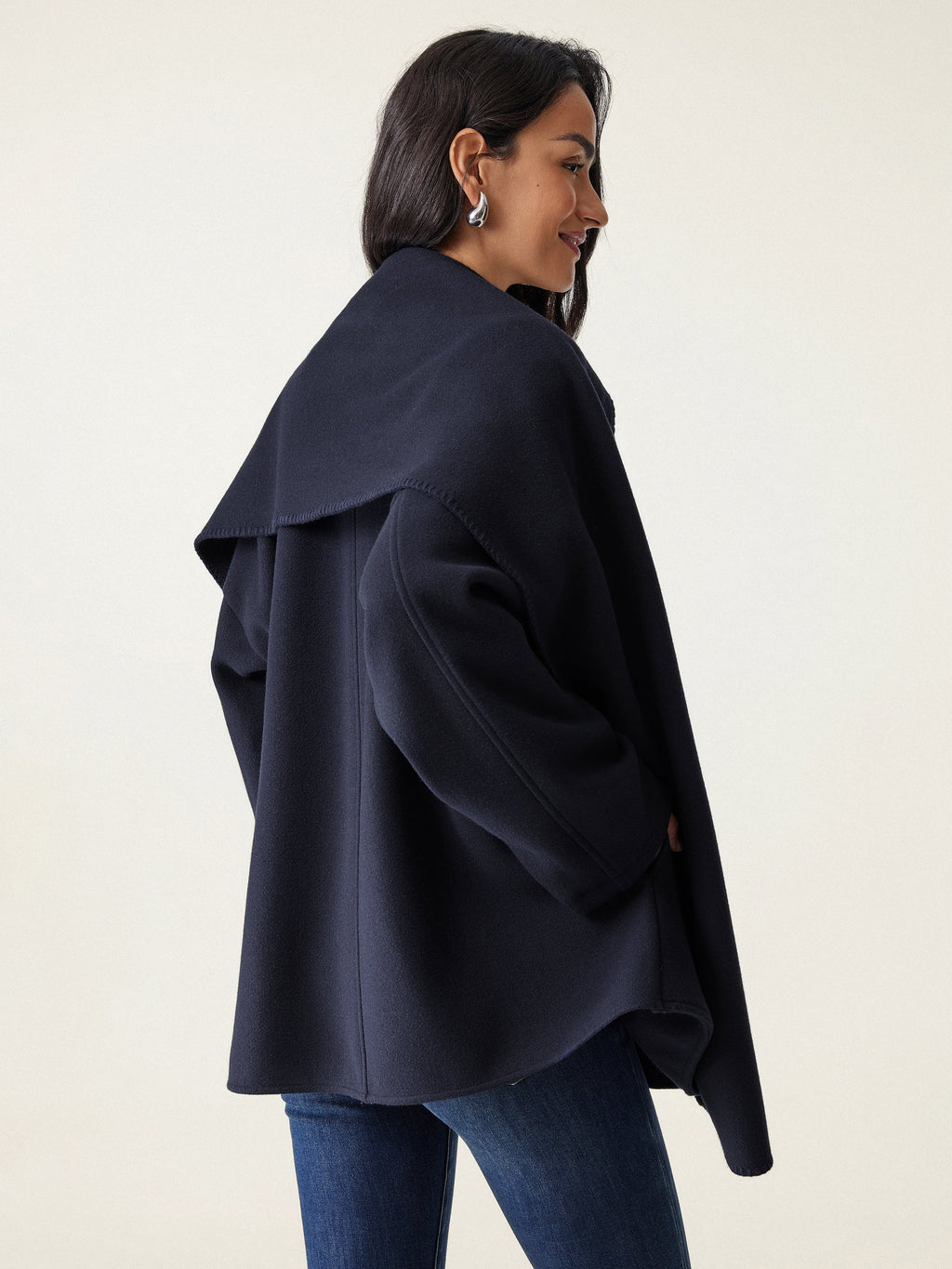 Alba™ | Abrigo convertible con cuello bufanda y bolsillos