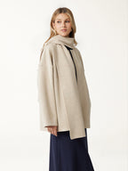 Alba™ | Abrigo convertible con cuello bufanda y bolsillos