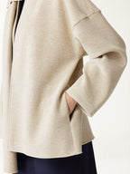 Alba™ | Abrigo convertible con cuello bufanda y bolsillos