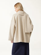 Alba™ | Abrigo convertible con cuello bufanda y bolsillos