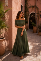 Vestido de Toledo en verde - vista 3
