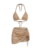 Conjunto de bikini marrón - vista 7