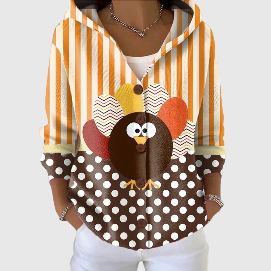 Alba | Chaqueta de punto con capucha