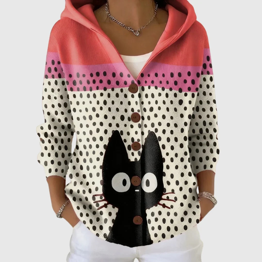 Lorena | Chaqueta de punto con capucha
