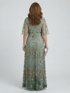Selora™ | Vestido midi floral con cuello halter