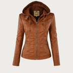 Flavia™ | Chaqueta efecto cuero de corte moderno