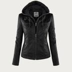Flavia™ | Chaqueta efecto cuero de corte moderno