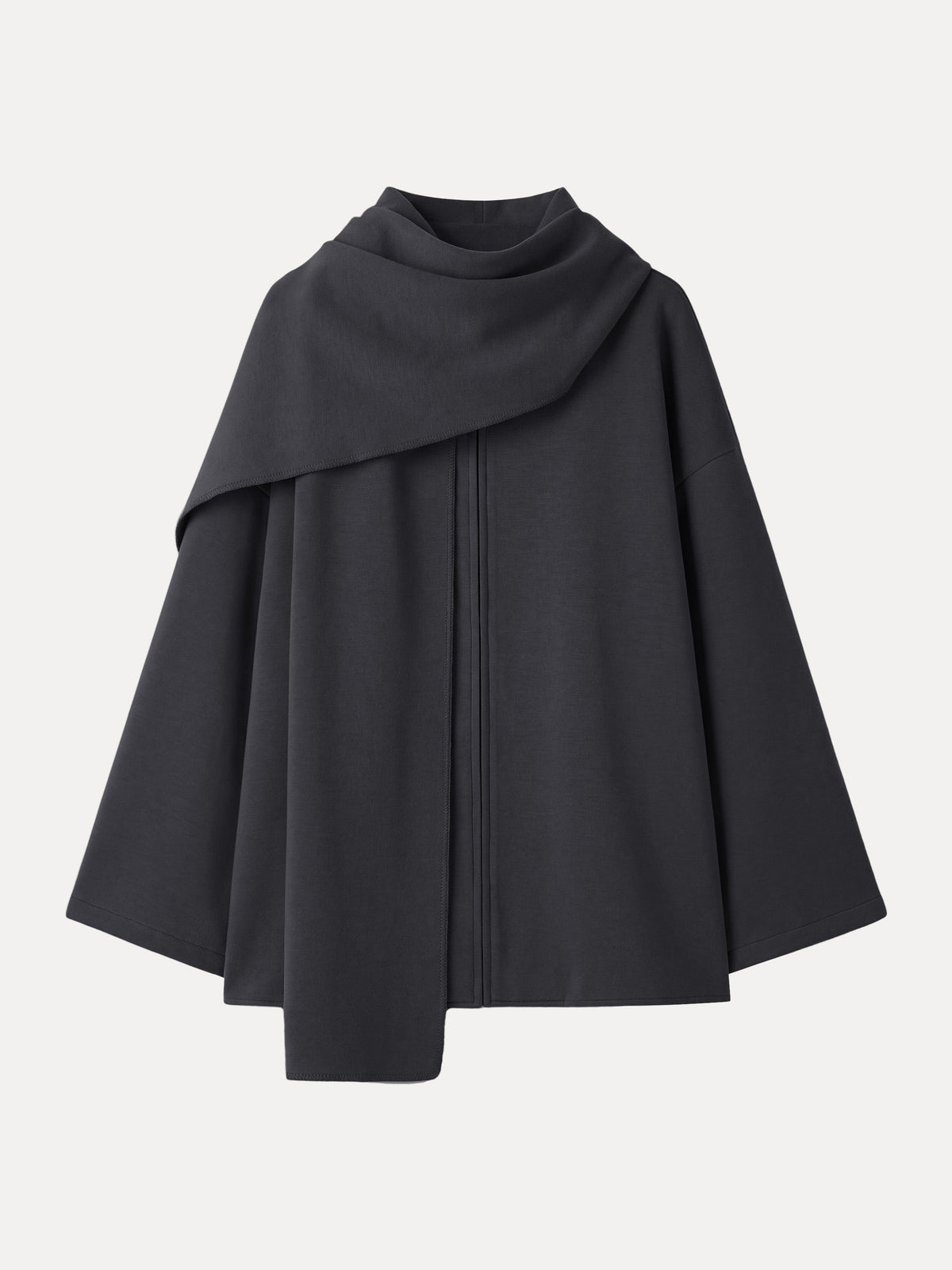 Alba™ | Abrigo convertible con cuello bufanda y bolsillos