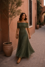Vestido de Toledo en verde - vista 6