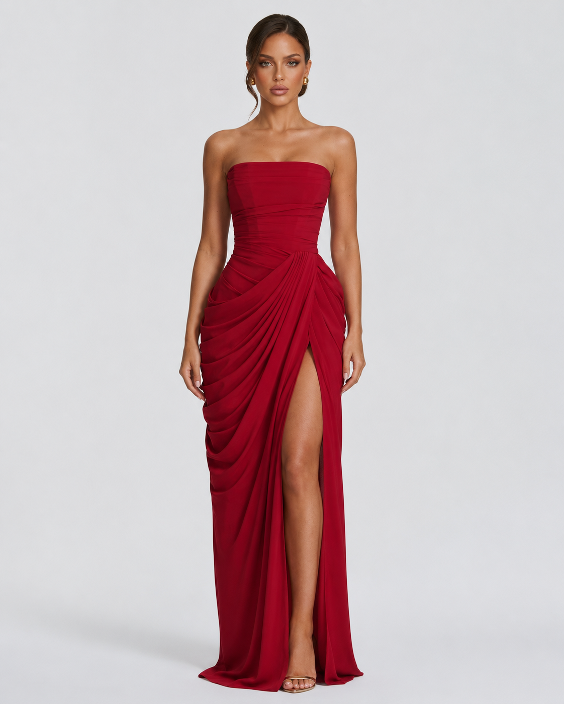 Vestido drapeado Protagonista