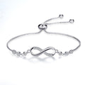 Pulsera ajustable chic en oro rosa con forma de infinito - vista 7