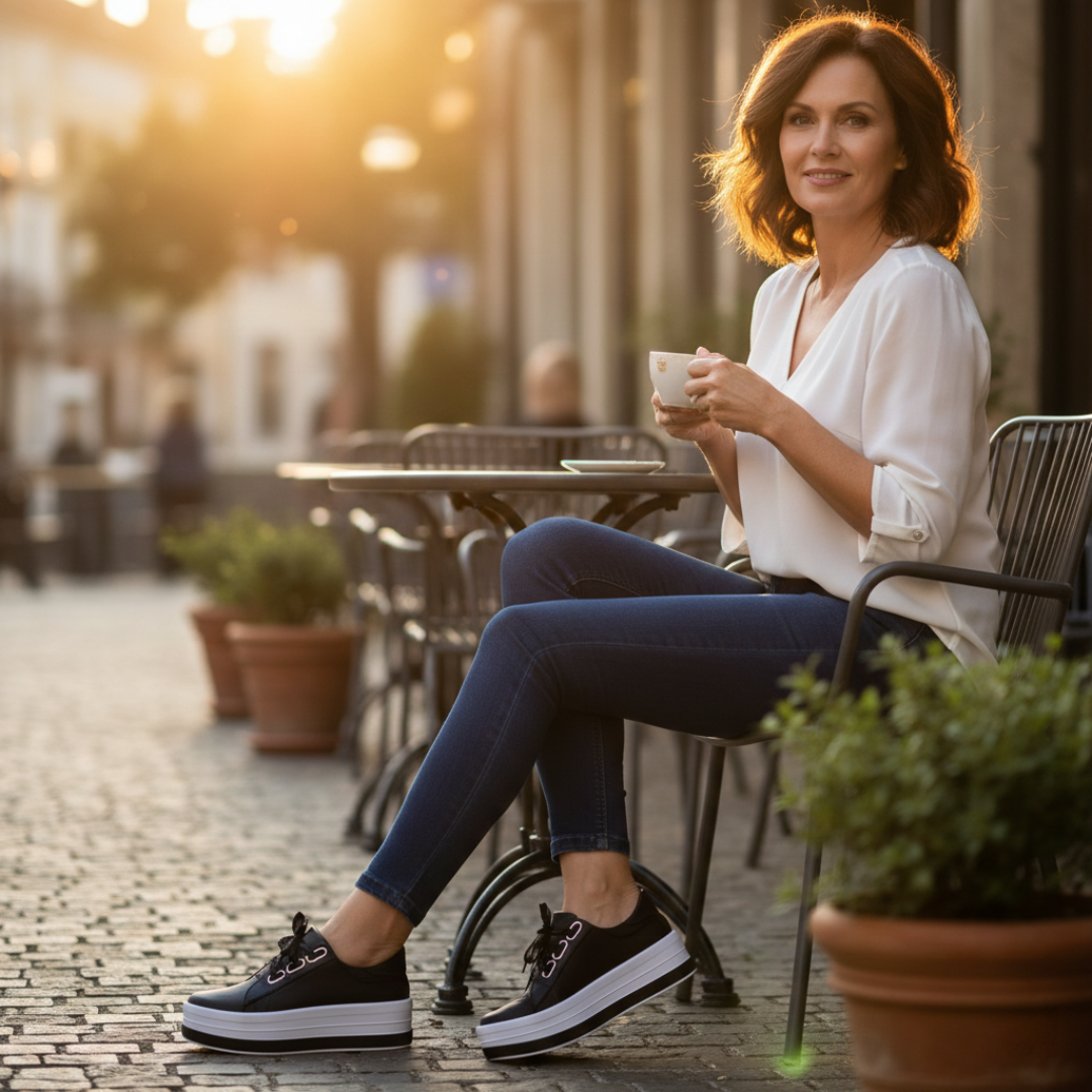 Molly™ | Zapatillas de plataforma de mujer con ojales metálicos