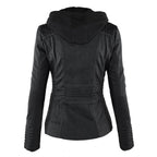 Flavia™ | Chaqueta efecto cuero de corte moderno