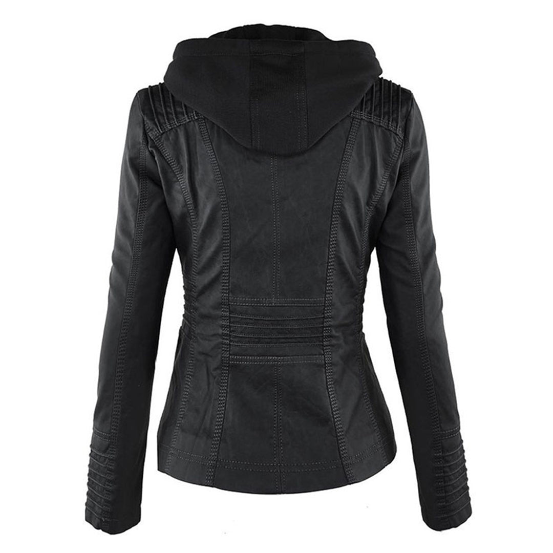 Flavia™ | Chaqueta efecto cuero de corte moderno