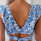 Bikini con lazo y volantes - vista 6
