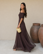 Vestido Toledo en color marrón - vista 11