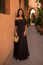 Vestido Toledo en color marrón - vista 6