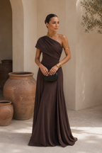 Vestido Toledo en color marrón - vista 3
