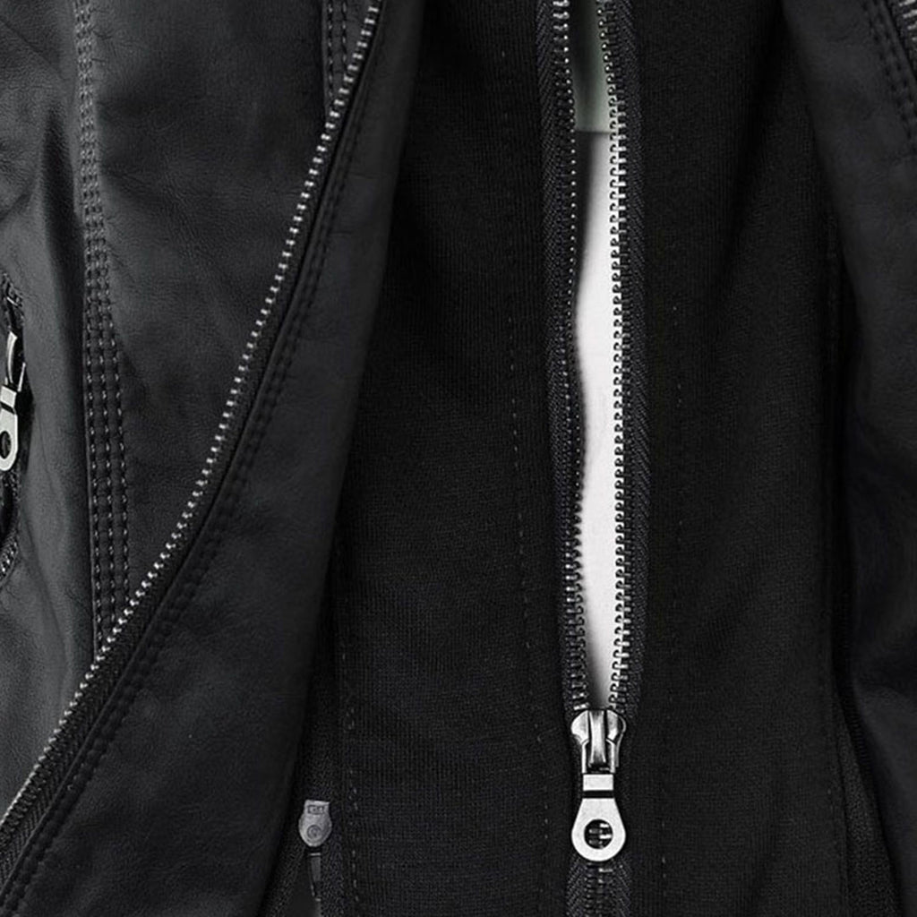 Flavia™ | Chaqueta efecto cuero de corte moderno