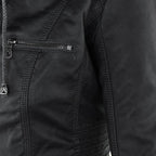 Flavia™ | Chaqueta efecto cuero de corte moderno