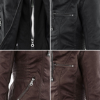 Flavia™ | Chaqueta efecto cuero de corte moderno