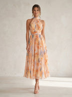 Vestido Largo Estampado - vista 4