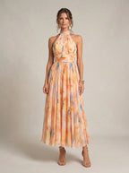 Vestido Largo Estampado - vista 3