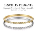 Pulsera elegante en oro con circonita