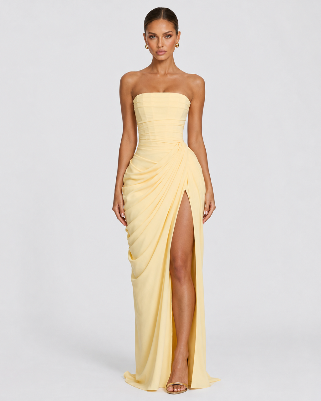 Vestido drapeado Protagonista