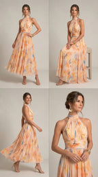 Vestido Largo Estampado - vista 5