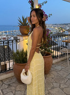 Ángela - Vestido maxi elegante de verano con cuello halter - vista 19