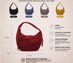 Bolso de Hombro Elegante de Nylon - vista 18
