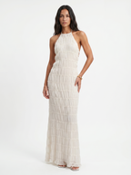 Ángela - Vestido maxi elegante de verano con cuello halter - vista 5