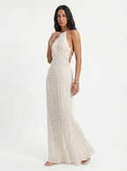 Ángela - Vestido maxi elegante de verano con cuello halter - vista 6