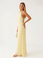 Ángela - Vestido maxi elegante de verano con cuello halter - vista 15