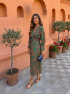 Silvia Vestido midi con estampado - vista 7