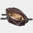 Adriana - Bolso minimalista de piel auténtica suave y retro para diario - vista 19