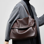 Adriana - Bolso minimalista de piel auténtica suave y retro para diario - vista 7