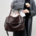 Adriana - Bolso minimalista de piel auténtica suave y retro para diario - vista 6