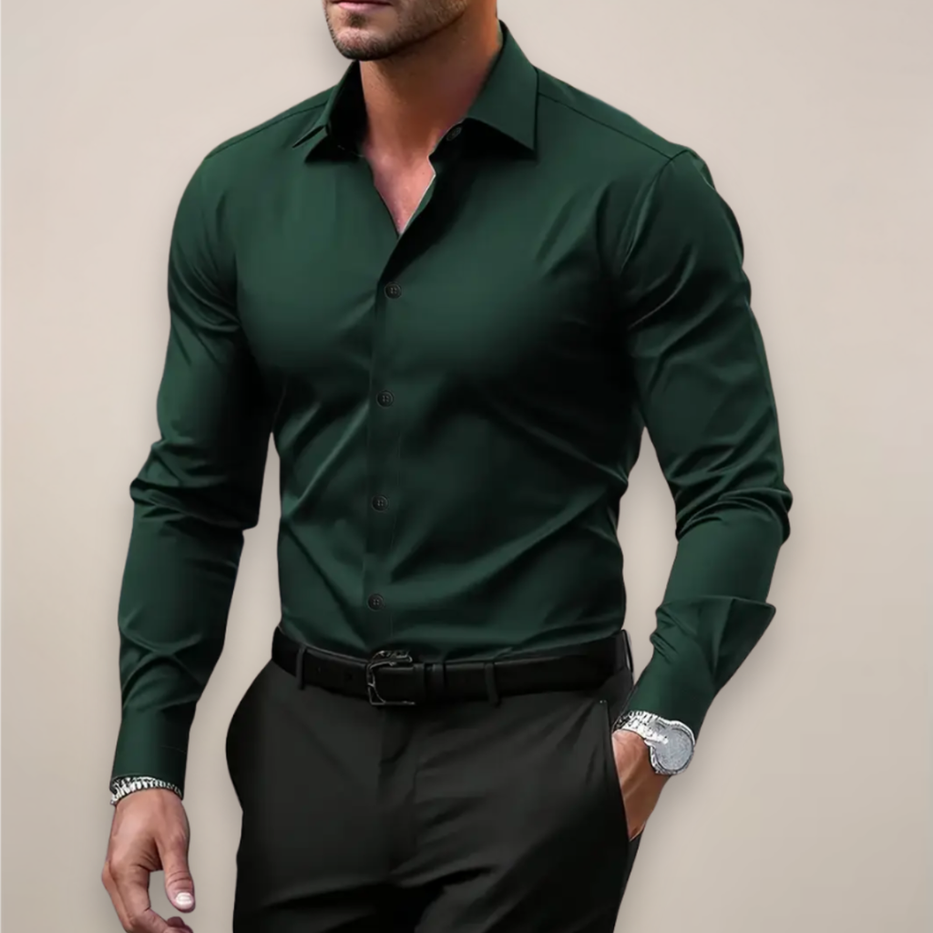 David™ | Camisa de vestir de manga larga y cuello clásico