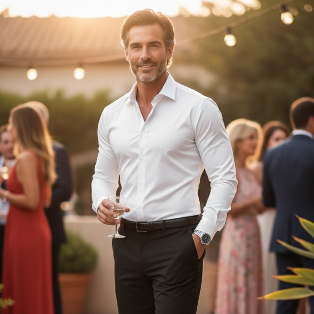David™ | Camisa de vestir de manga larga y cuello clásico