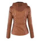 Flavia™ | Chaqueta efecto cuero de corte moderno
