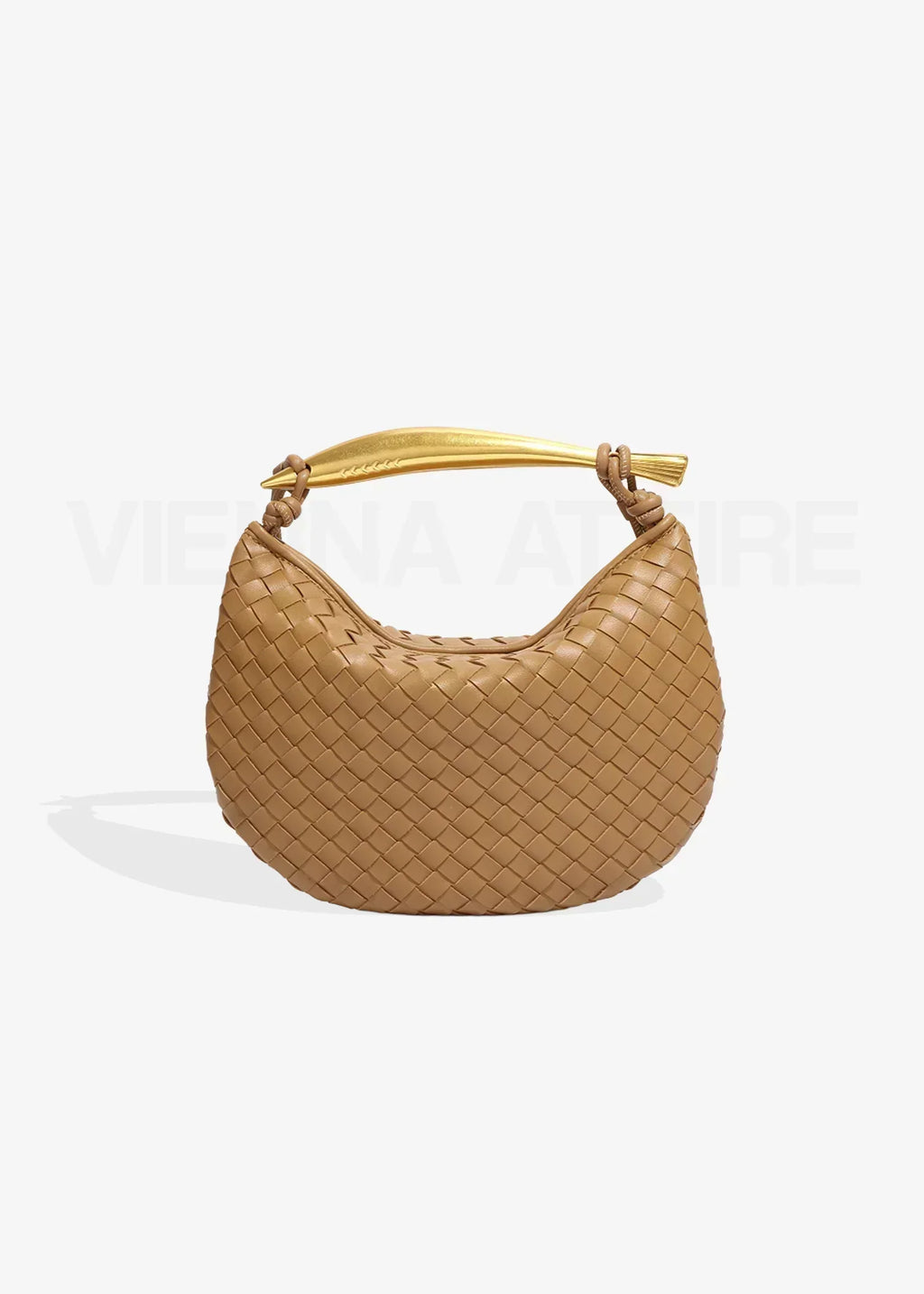 Alejandra - Bolso trenzado con asa dorada - vista 18