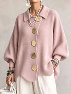 Victoria - Cárdigan oversized con grandes botones dorados - vista 19