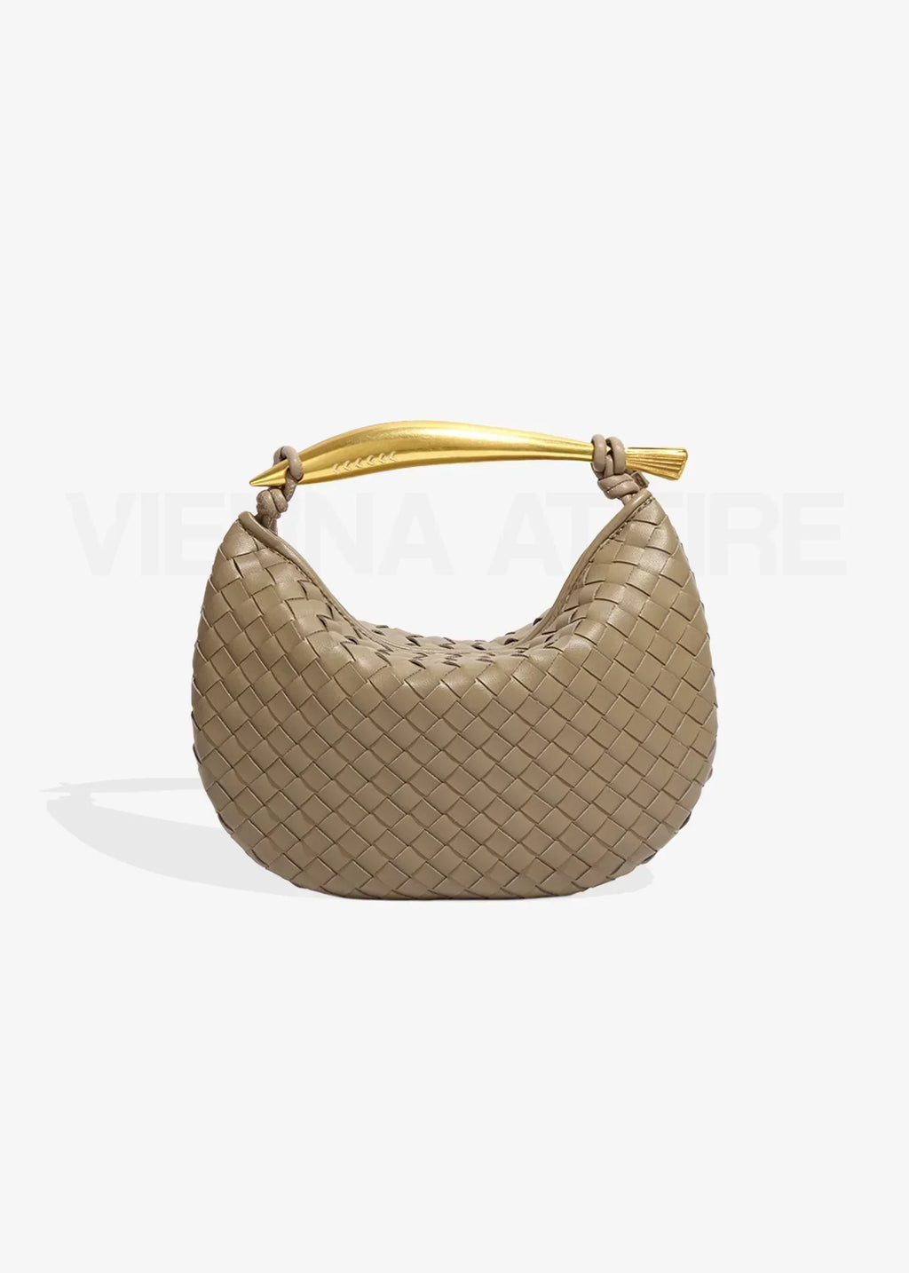 Alejandra - Bolso trenzado con asa dorada - vista 19