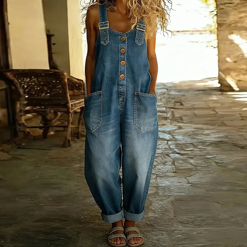 Lucía - Peto vaquero de estilo vintage y cómodo - vista 2