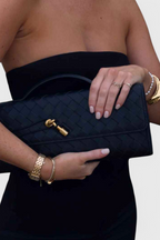 Melanie - Cartera de mano con lazo dorado - vista 2