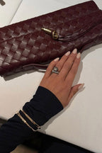 Melanie - Cartera de mano con lazo dorado - vista 3